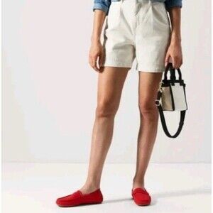 ROTHYS THE DRIVER RED DRIVING LOAFERS SUPER COMFY STRETCH KNIT FLATS  10.5